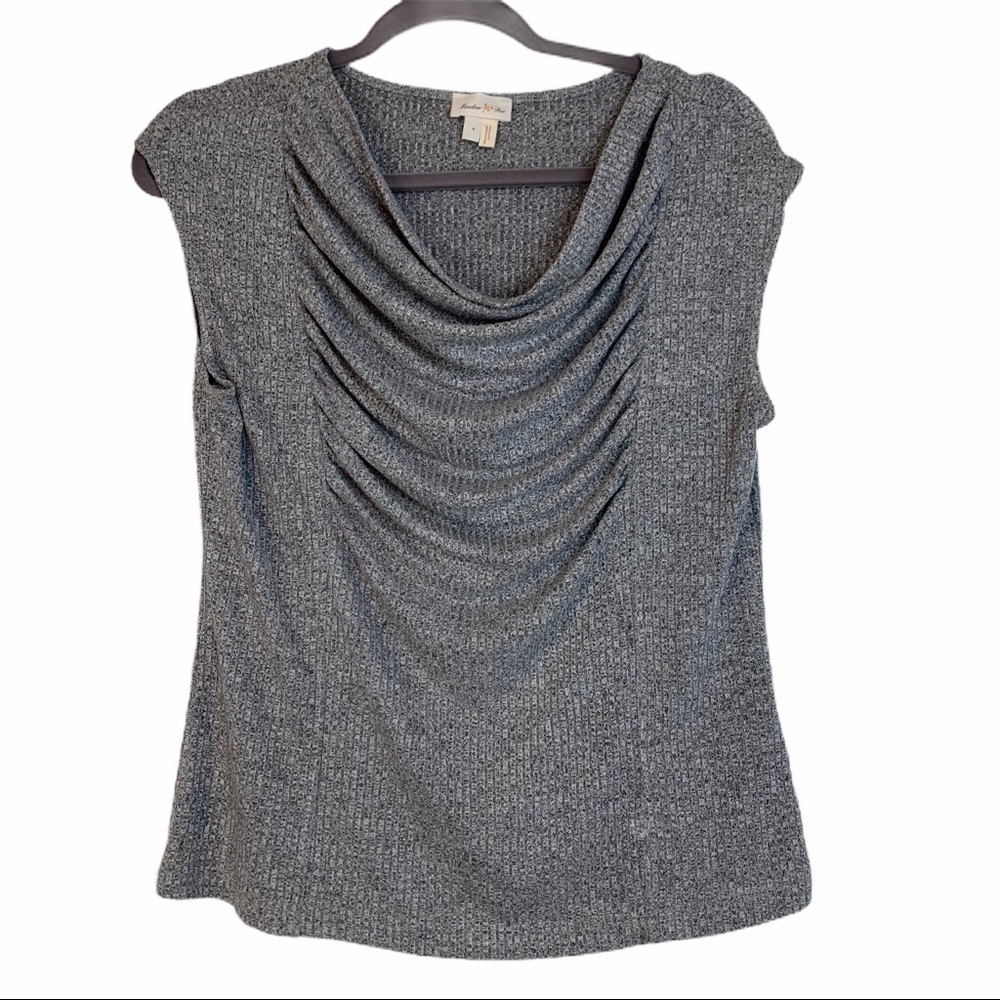 Anthropologie Meadow Rue Draped Front Top